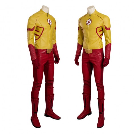 The Flash Season 3 Kid Flash Wally West Cosplay Costume