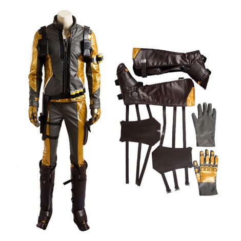 Top Level Overwatch Soldier 76 Jack Morrison Golden Cosplay Costume