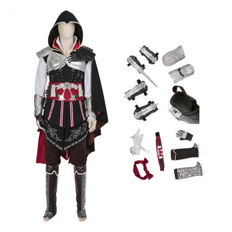 Assassin'S Creed 2 Costume Ezio Auditore Da Firenze Cosplay Game Anime Costumes